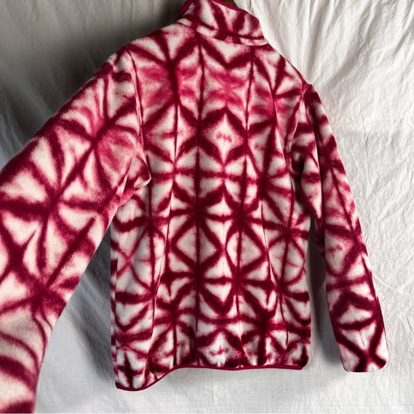 Patagonia Synchilla Snap T Fleece Pullover Women Medium M Diamond Dancer Pink - Picture 15 of 16